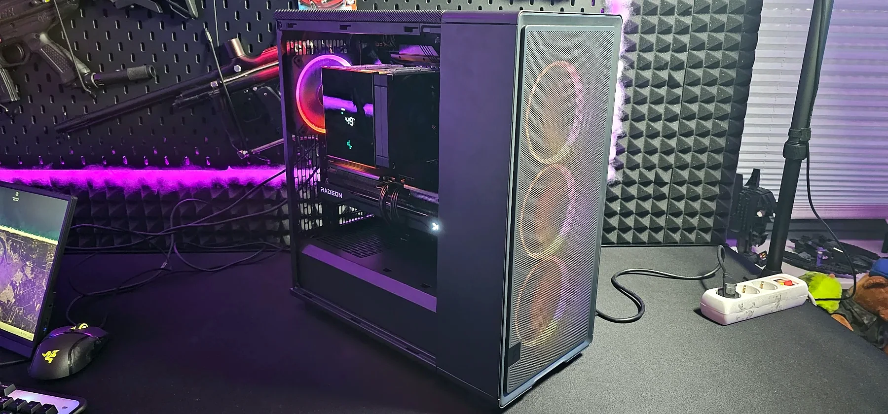RGB-Gaming-PC mit drei Frontlüftern